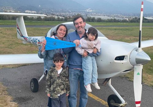 Primer Vuelo Solo alumno Sebastián Lasserre