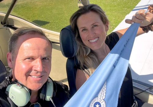 Primer vuelo solo alumna Bernardita Grez Ahrens