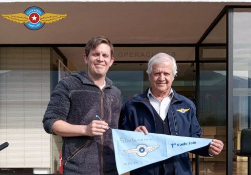 Primer vuelo solo alumno Jean Paul de Dompierre de Chaufepié Hitzler